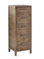 Julian Bowen Cashew Heritage 5 Drawer Tallboy - Image 5 of 5