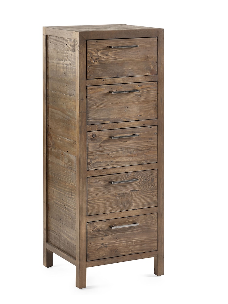 Julian Bowen Cashew Heritage 5 Drawer Tallboy - Image 5 of 5