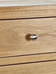 Julian Bowen Brown Mallory 3 Drawer Bedside - Image 4 of 5