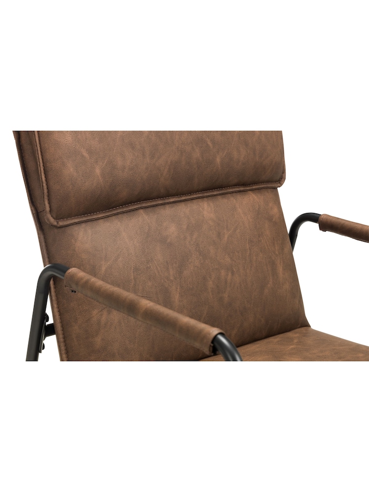 Julian Bowen Brown Gramercy Chair - Image 4 of 4