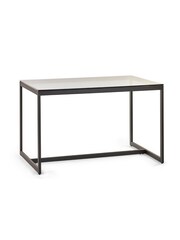 Julian Bowen Smoked Glass and Black Chicago Dining Table - Image 2 of 3