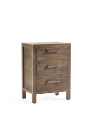 Julian Bowen Cashew Heritage 3 Drawer Bedside - Image 2 of 6