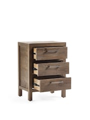 Julian Bowen Cashew Heritage 3 Drawer Bedside - Image 3 of 6