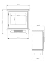 Be Modern Black Southgate Freestanding Electric Stove - Image 4 of 6