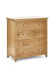 Julian Bowen Brown Mallory 4 Drawer Chest - Image 2 of 2