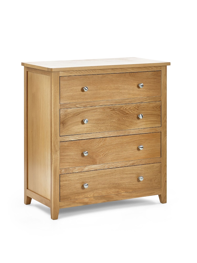 Julian Bowen Brown Mallory 4 Drawer Chest - Image 2 of 2