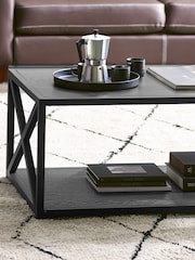 Julian Bowen Black Ash Lima Coffee Table - Image 1 of 4