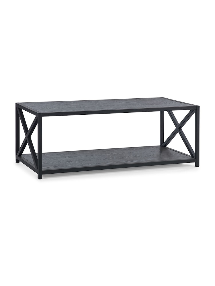 Julian Bowen Black Ash Lima Coffee Table - Image 2 of 4