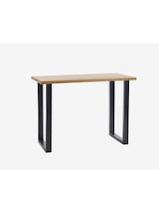 Julian Bowen Oak and Metal Brooklyn Bar Table - Image 2 of 5