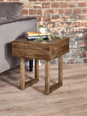 Julian Bowen Cashew Woburn 1 Drawer Lamp Table - Image 1 of 6