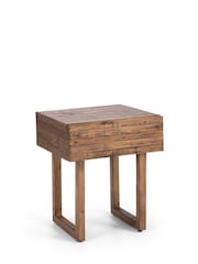 Julian Bowen Cashew Woburn 1 Drawer Lamp Table - Image 3 of 6