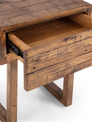 Julian Bowen Cashew Woburn 1 Drawer Lamp Table - Image 5 of 6