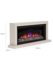 Be Modern White Elyce Grande Wall Mounted Electric Fire - Image 5 of 6