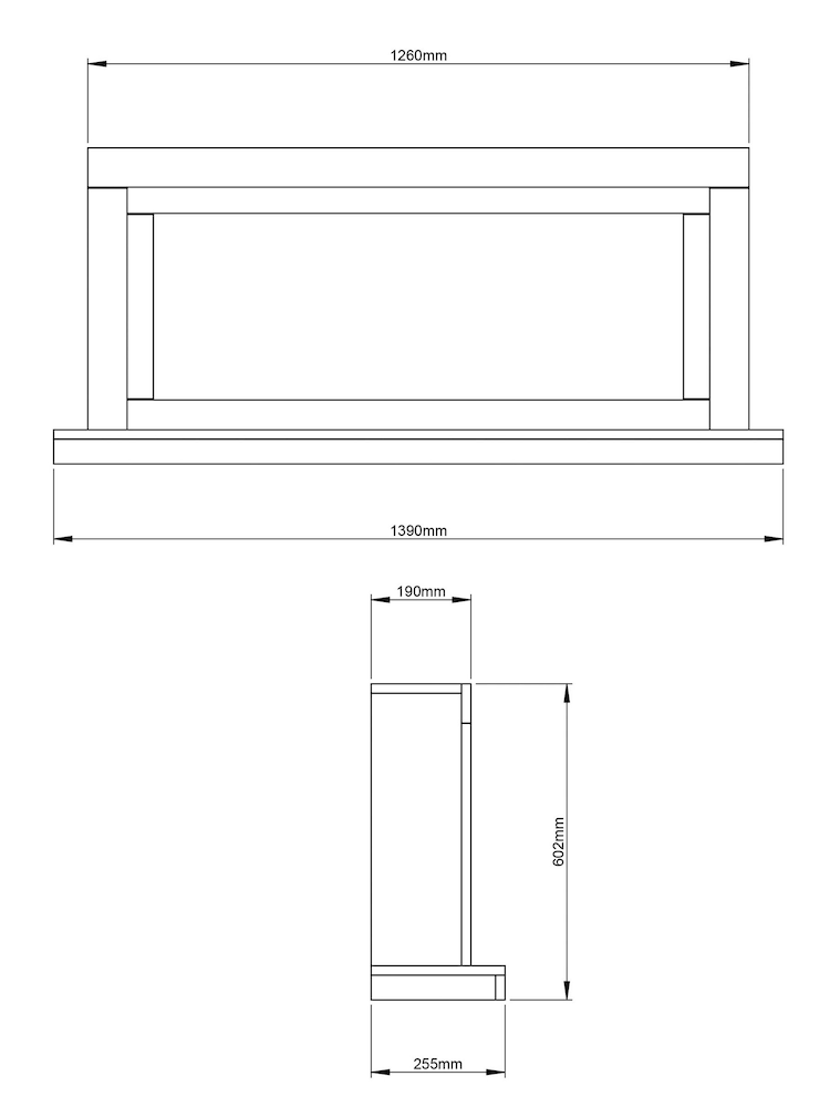 Be Modern White Elyce Grande Wall Mounted Electric Fire - Image 6 of 6