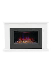 Be Modern White Carter 52 Micro Marble Electric Fireplace - Image 2 of 5