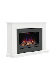 Be Modern White Carter 52 Micro Marble Electric Fireplace - Image 3 of 5
