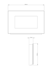 Be Modern Grey Azonto Wall Mounted Electric Fire - Image 3 of 3