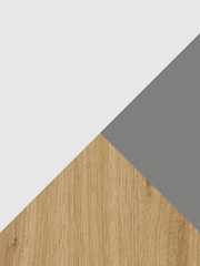 Be Modern White Sennen 54 Timber Inglenook Herringbone Electric Fireplace - Image 2 of 5