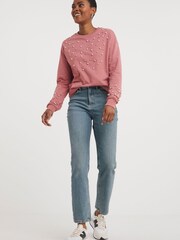 JD Williams Pink Rose Beaded Sweater - Image 3 of 4