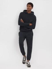 Reiss Charcoal Emmett Leather Suede Running Trainers - Image 2 of 5