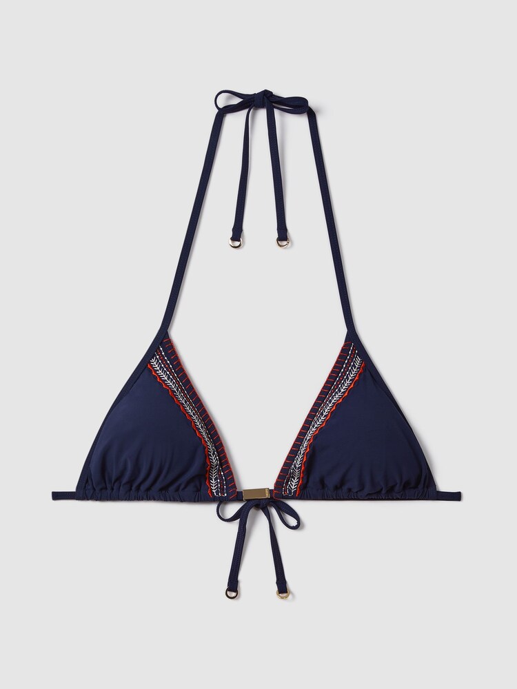 Top de bikini de triángulo bordado Marissa de Reiss - Imagen 2 de 4