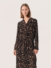 Soaked in Luxury Zaya Drawstring Waist Midi Dress - Image 1 of 3