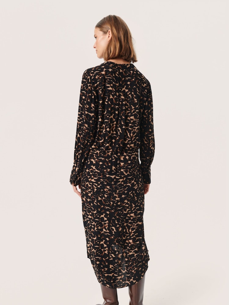 Soaked in Luxury Zaya Drawstring Waist Midi Dress - Image 2 of 3