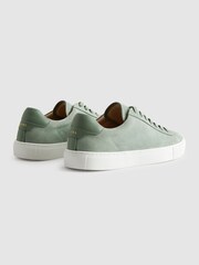 Reiss Sage Finley Nubuck Leather Lace-Up Trainers - Image 4 of 5