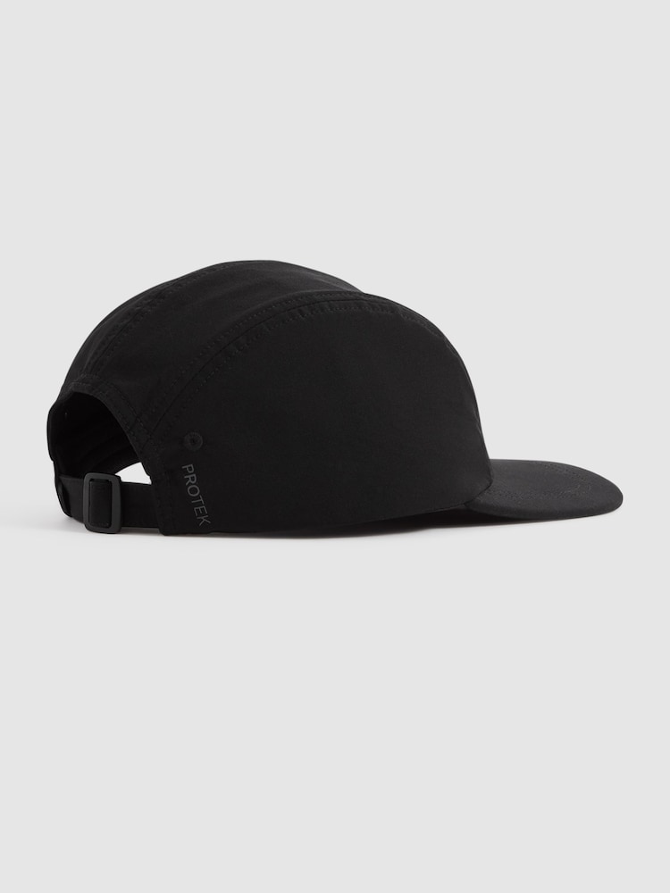 Reiss Onyx Black Remy Castore Water Repellent Baseball Cap - Image 3 of 4