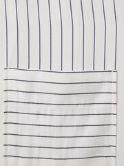 Reiss White/Navy Anchor Boxy Fit Striped Shirt - Image 6 of 6