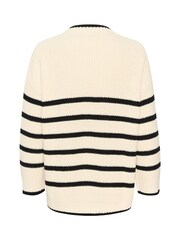 Cream Muka Chunky Rib Knit Pullover Cream Jumper - Image 5 of 5
