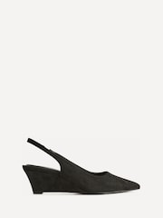Linzi Black Janelle Wedge Court Heels - Image 2 of 5