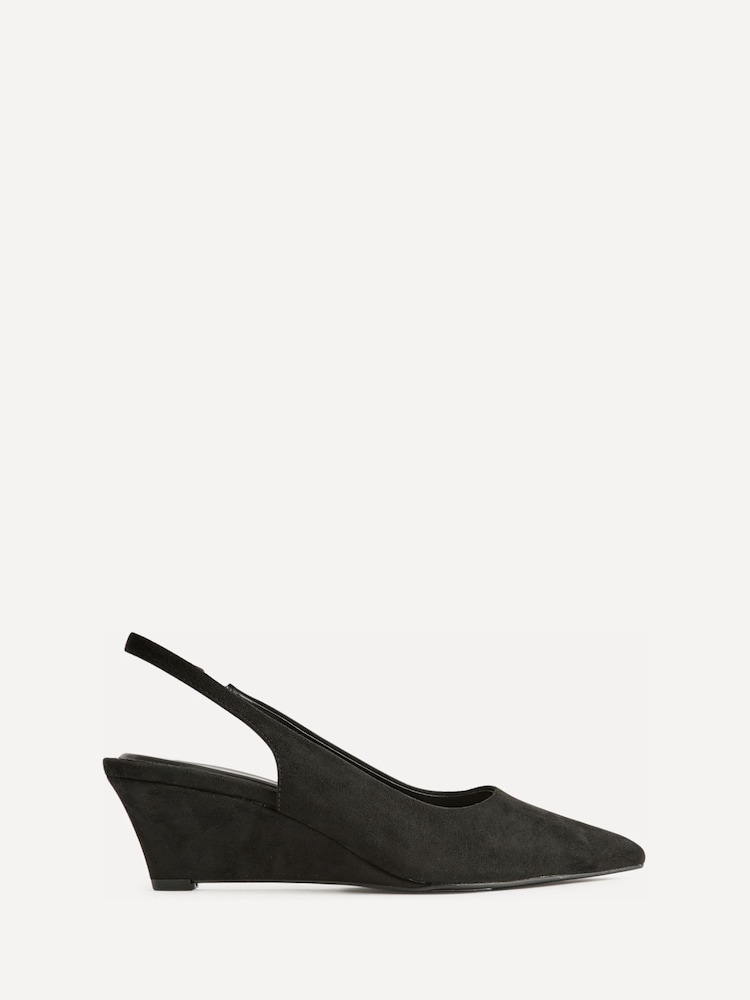 Linzi Black Janelle Wedge Court Heels - Image 2 of 5 Linzi Black Janelle Wedge Court Heels - Image 2 of 5