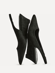 Linzi Black Janelle Wedge Court Heels - Image 5 of 5