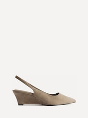 Linzi Natural Janelle Wedge Court Heels - Image 2 of 5
