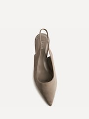 Linzi Natural Janelle Wedge Court Heels - Image 4 of 5