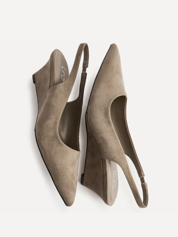 Linzi Natural Janelle Wedge Court Heels - Image 5 of 5 Linzi Natural Janelle Wedge Court Heels - Image 5 of 5
