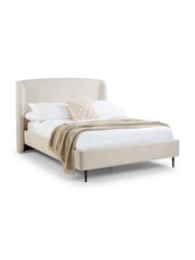 Julian Bowen Ivory Eden Bouclé Bed - Image 2 of 6