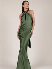 Rewritten Roma Halterneck Bridesmaid Dress - Image 4 of 7