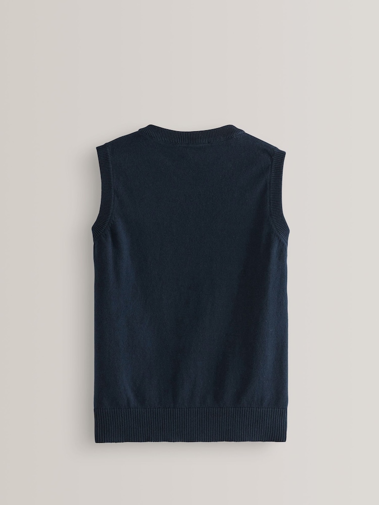 Navy School Tank Top (3-16yrs) - Image 2 of 4