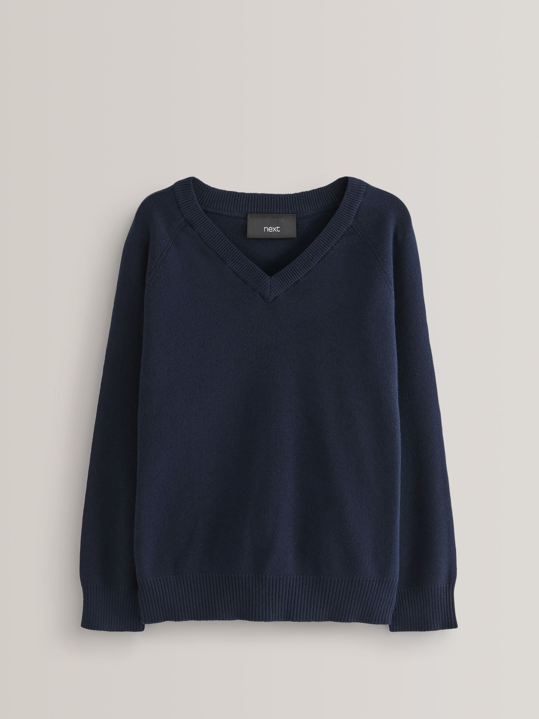 Buy Navy Blue Knitted V-Neck School Jumper (3-16yrs) from Next USA