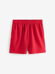 Red Single Sports Shorts (3-16yrs) - Image 1 of 3