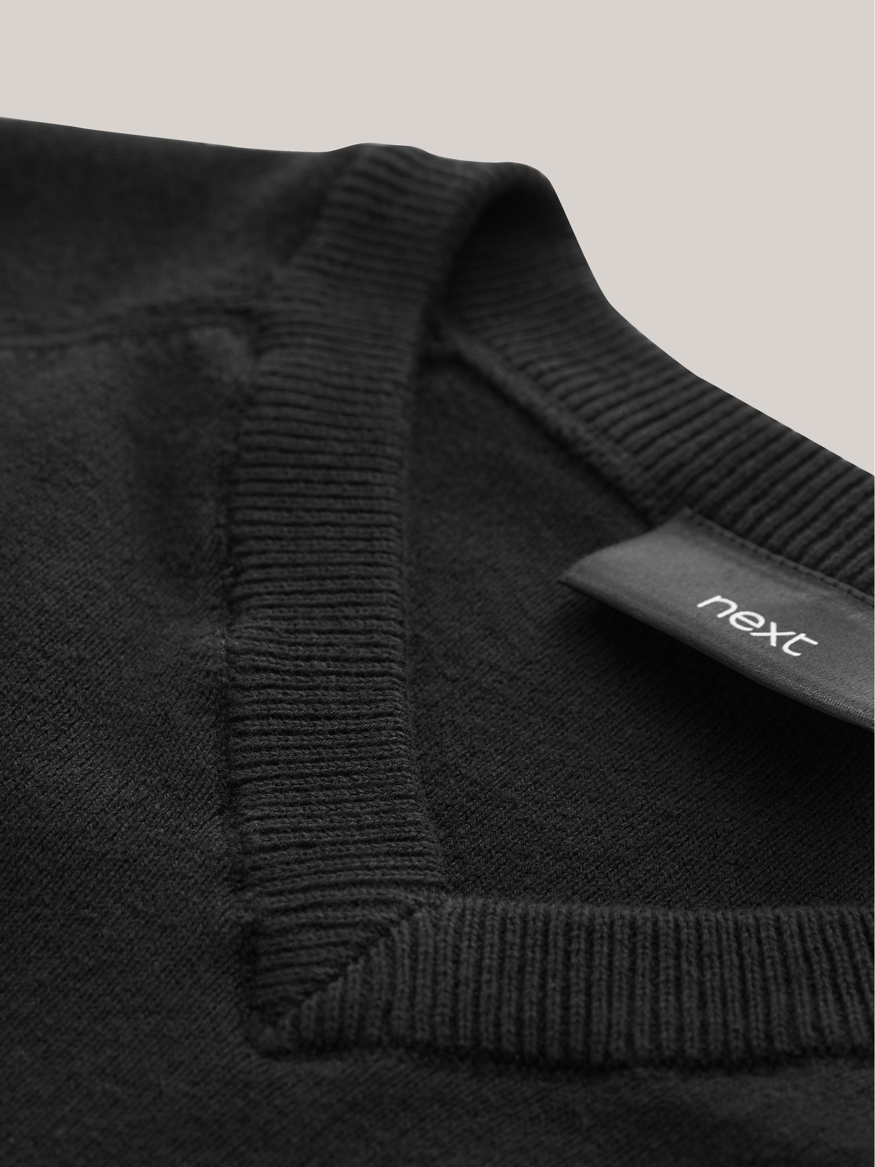 Buy Black Knitted V Neck School Jumper 3 16yrs from Next France