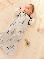 Beige Mono Giraffe 1 Tog  Baby 100% Cotton Sleep Bag - Image 3 of 11