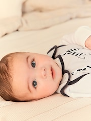 Beige Mono Giraffe 1 Tog  Baby 100% Cotton Sleep Bag - Image 5 of 11