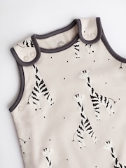 Beige Mono Giraffe 1 Tog  Baby 100% Cotton Sleep Bag - Image 7 of 11