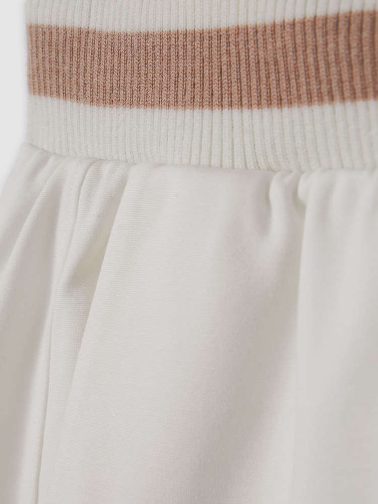 Reiss Lexi short met strepen en tailleband met trekkoord - Image 6 of 6