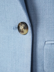 Reiss Blue June Double Breasted Suit Blazer with TENCEL™ Fibers - Image 6 of 6