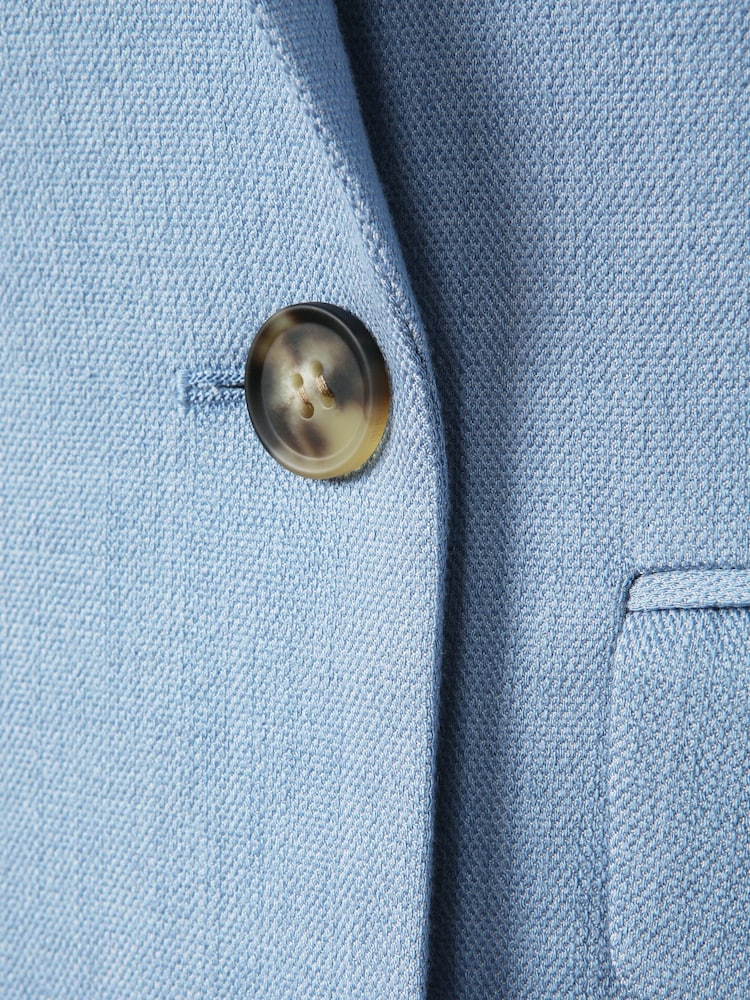 Reiss Blue June Double Breasted Suit Blazer with TENCEL™ Fibers - Image 6 of 6