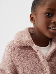 Mango Pink Faux Shearling Coat - Image 3 of 6